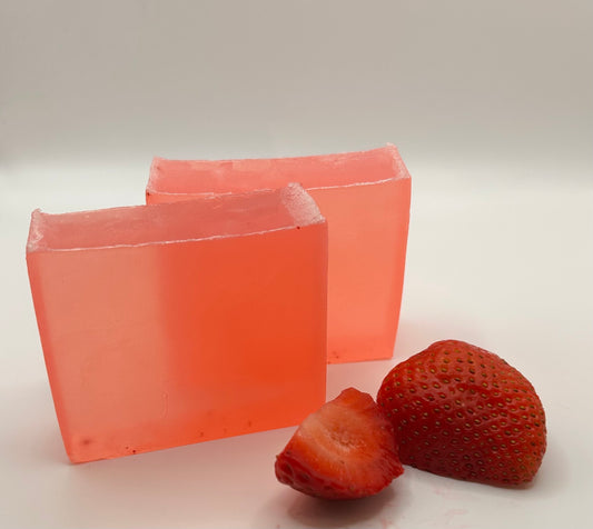 Strawberry Peach Champagne Soap